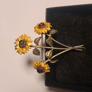 Michael Michaud Van Gogh Sunflower Brooch